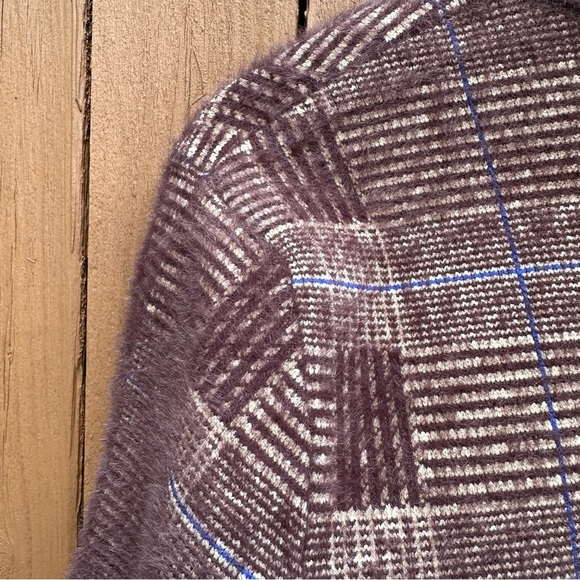 Cyrus | NWT Size Medium Stockholm Plaid Mink Jacket - Picture 11 of 16